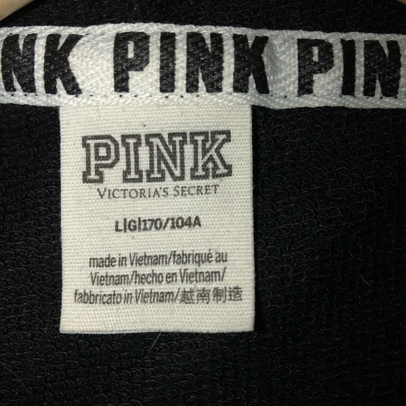 Black vs pink zip up hoodie - Picture 2 of 2